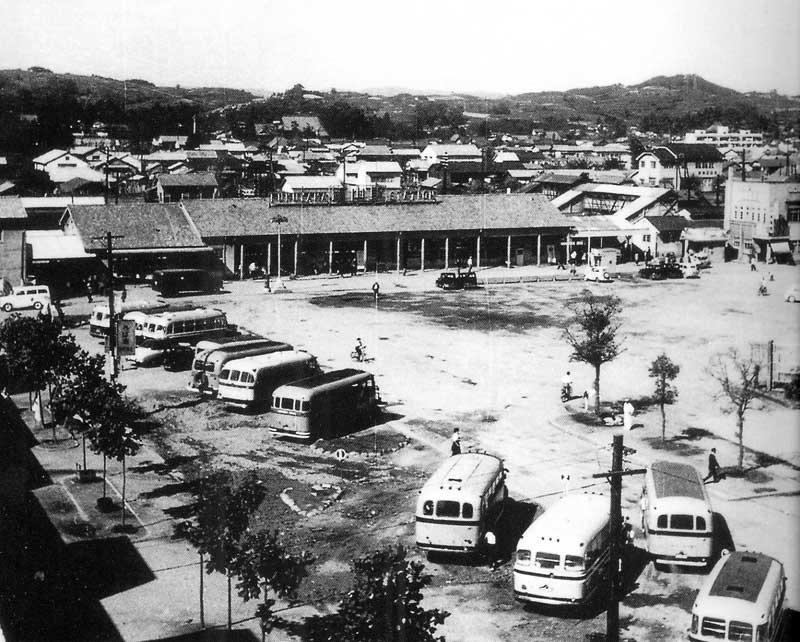 昭和26年 福山駅前広場