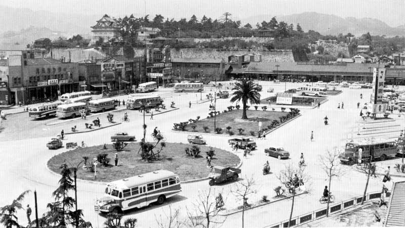 昭和36年 福山駅前